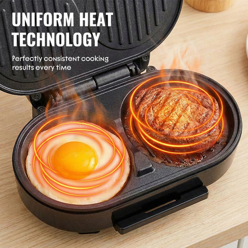 Doppelter Sandwich-Grill mit antihaftbeschichteten Grillplatten -    Zorenza