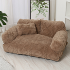 Plüsch Hundebett mit erhöhtem Rand – Beruhigendes Kuschelsofa Zorenza