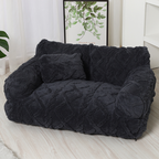 Plüsch Hundebett mit erhöhtem Rand – Beruhigendes Kuschelsofa Zorenza