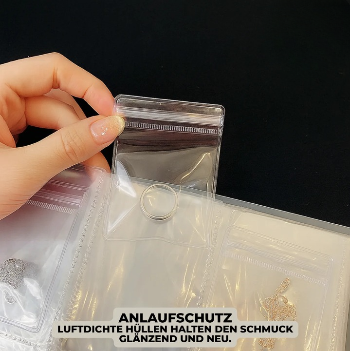 Schmuck-Organizer-Buch mit 30 transparenten Taschen Zorenza