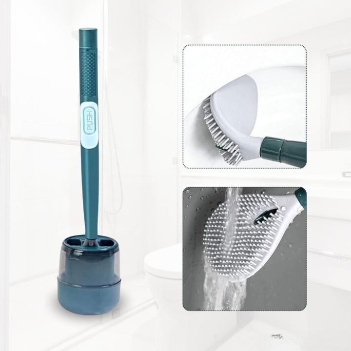 WC-Bürste mit Sprühfunktion und Wandhalterung Zorenza