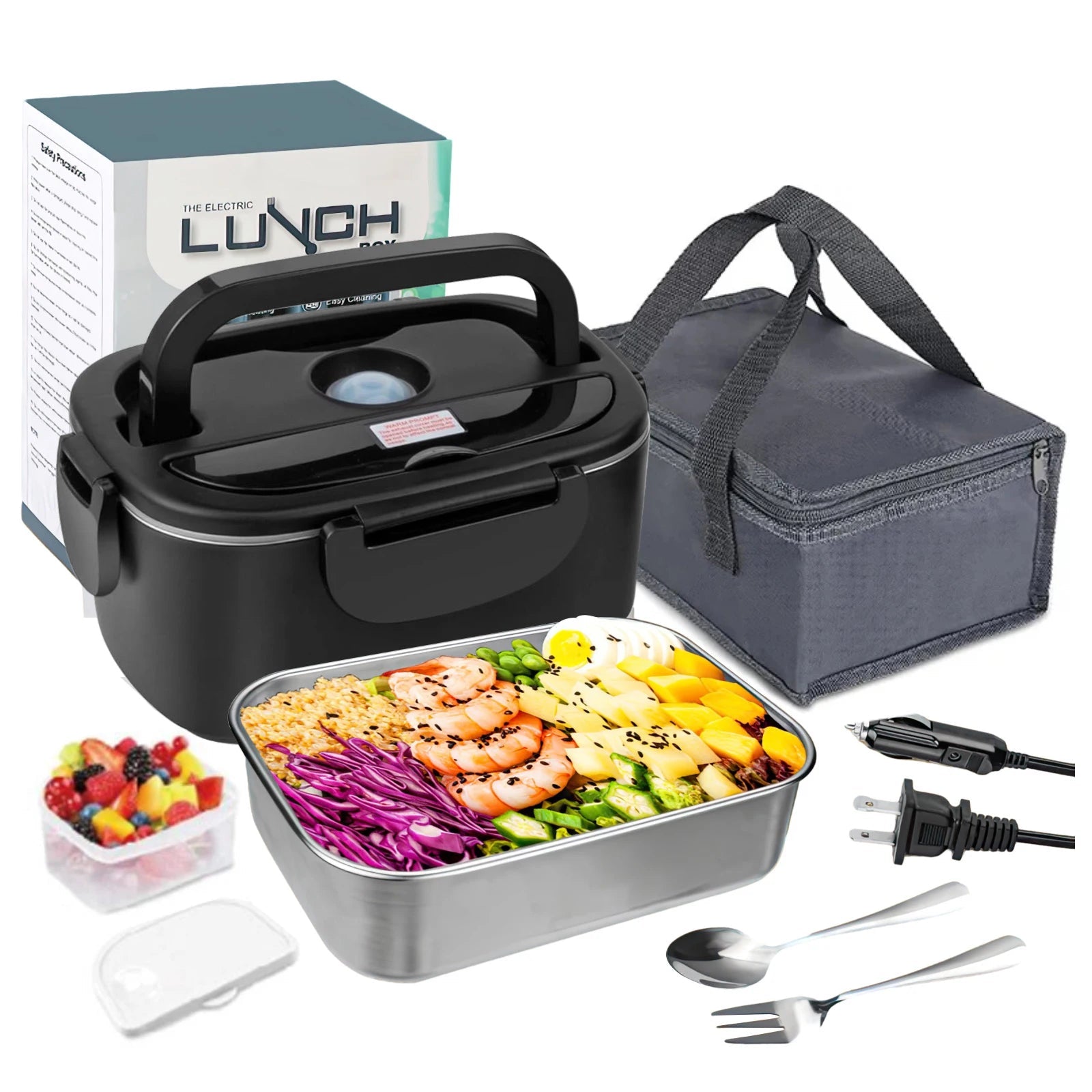 Elektrische Lunchbox mit isolierter Tragetasche -    Zorenza