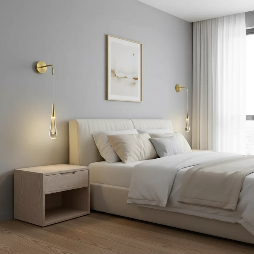 LED-Wandleuchte Tropfendesign – 3 Lichtfarben wählbar -    Zorenza