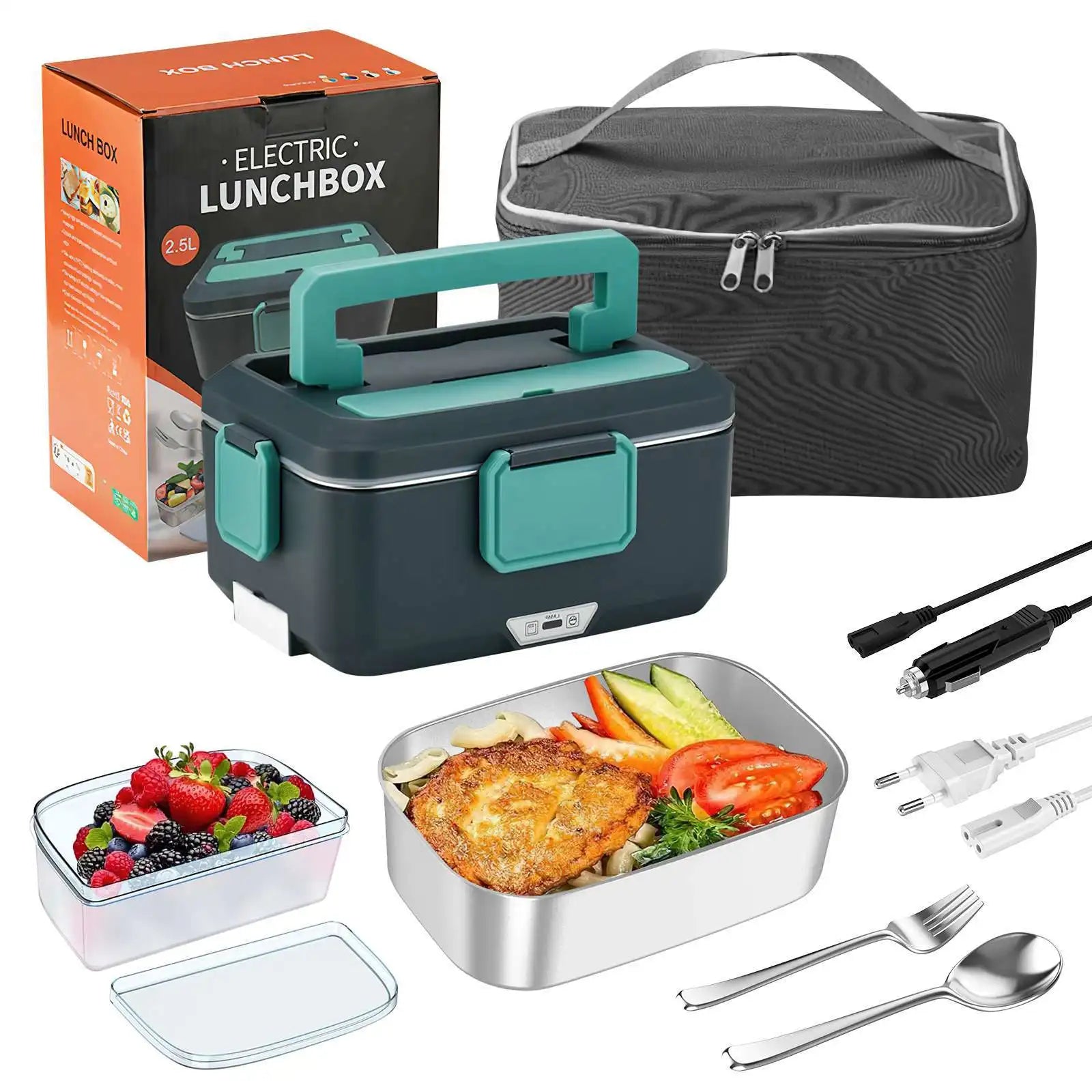Elektrische Lunchbox mit isolierter Tragetasche -    Zorenza