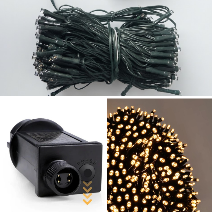 LED Lichterkette Außen 24V mit 8 Leuchtmodi -    Zorenza