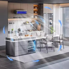 Tischventilator USB wiederaufladbar mit LED-Beleuchtung -    Zorenza