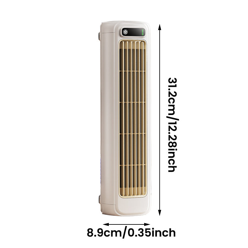 Tischventilator USB wiederaufladbar mit LED-Beleuchtung -    Zorenza
