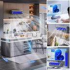 Tischventilator USB wiederaufladbar mit LED-Beleuchtung -    Zorenza