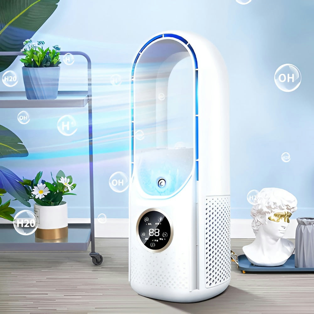 Luftkühler USB Turmventilator mit Wassertank und Display -    Zorenza