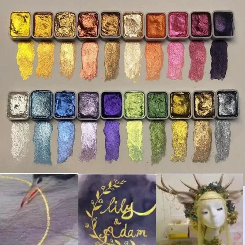 Aquarellfarben-Set | Lebendige Farben für strahlende Kunstwerke Zorenza