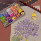 Aquarellfarben-Set | Lebendige Farben für strahlende Kunstwerke Zorenza