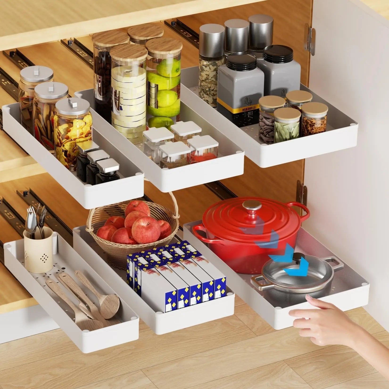 Ausziehbarer Schrank-Organizer | Platzsparend & ohne Bohren Zorenza