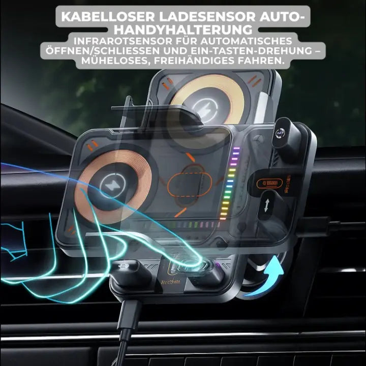 Auto-Handyhalter mit kabelloser Ladefunktion Zorenza