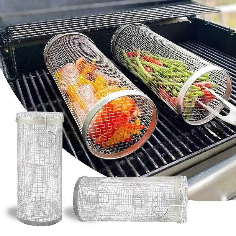 BBQ-Grillkorb aus Edelstahl – Kein Essen fällt mehr durch den Rost Zorenza