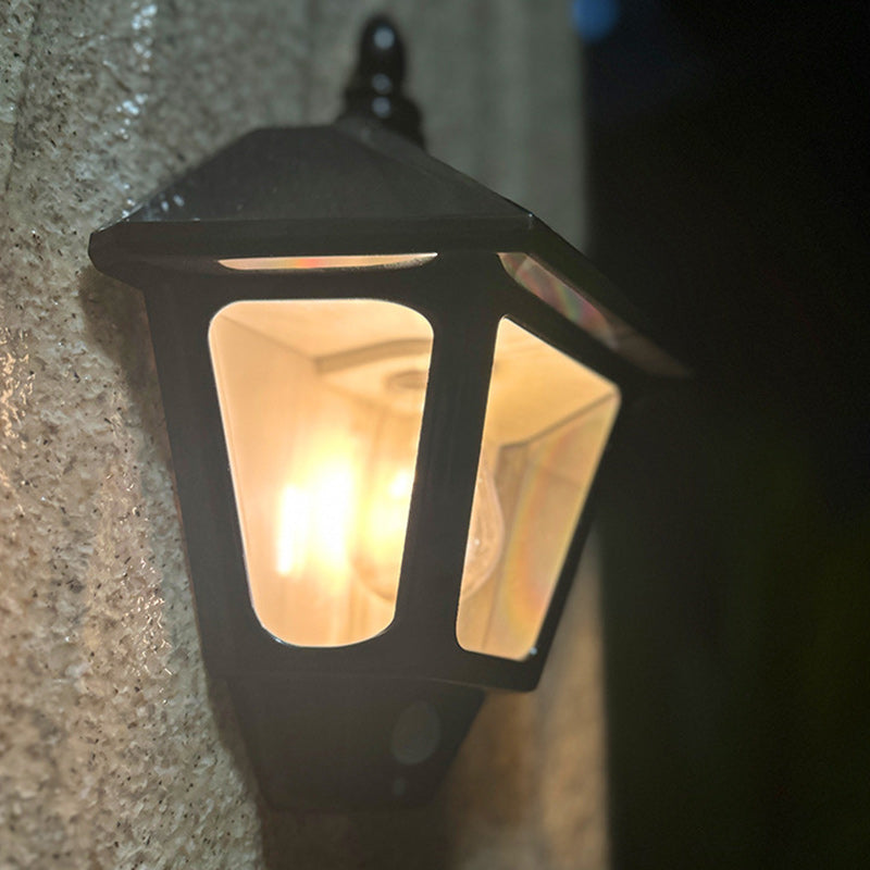 Solarwandleuchte Laterne traditionell mit Fu-Zeichen -    Zorenza