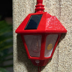 Solarwandleuchte Laterne traditionell mit Fu-Zeichen -    Zorenza