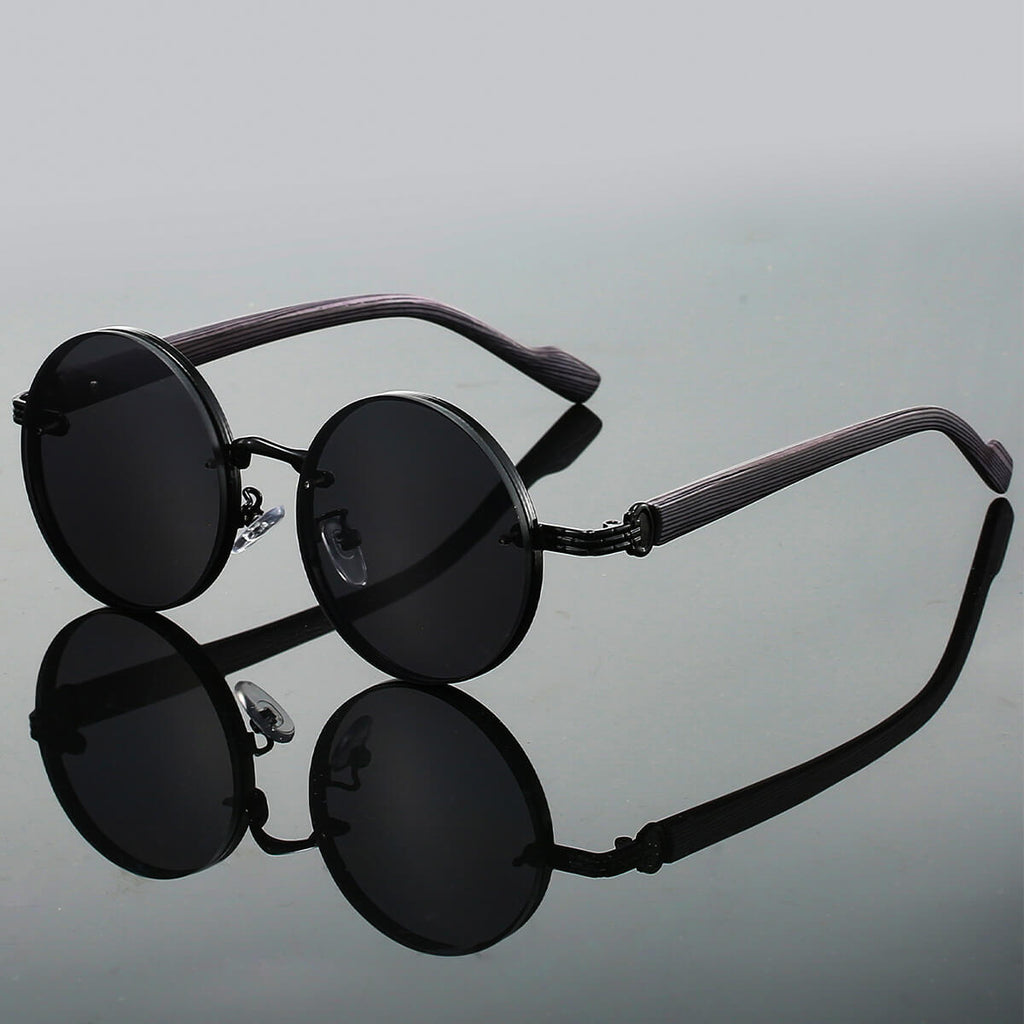 Retro Sonnenbrille mit rundem Gestell -    Zorenza