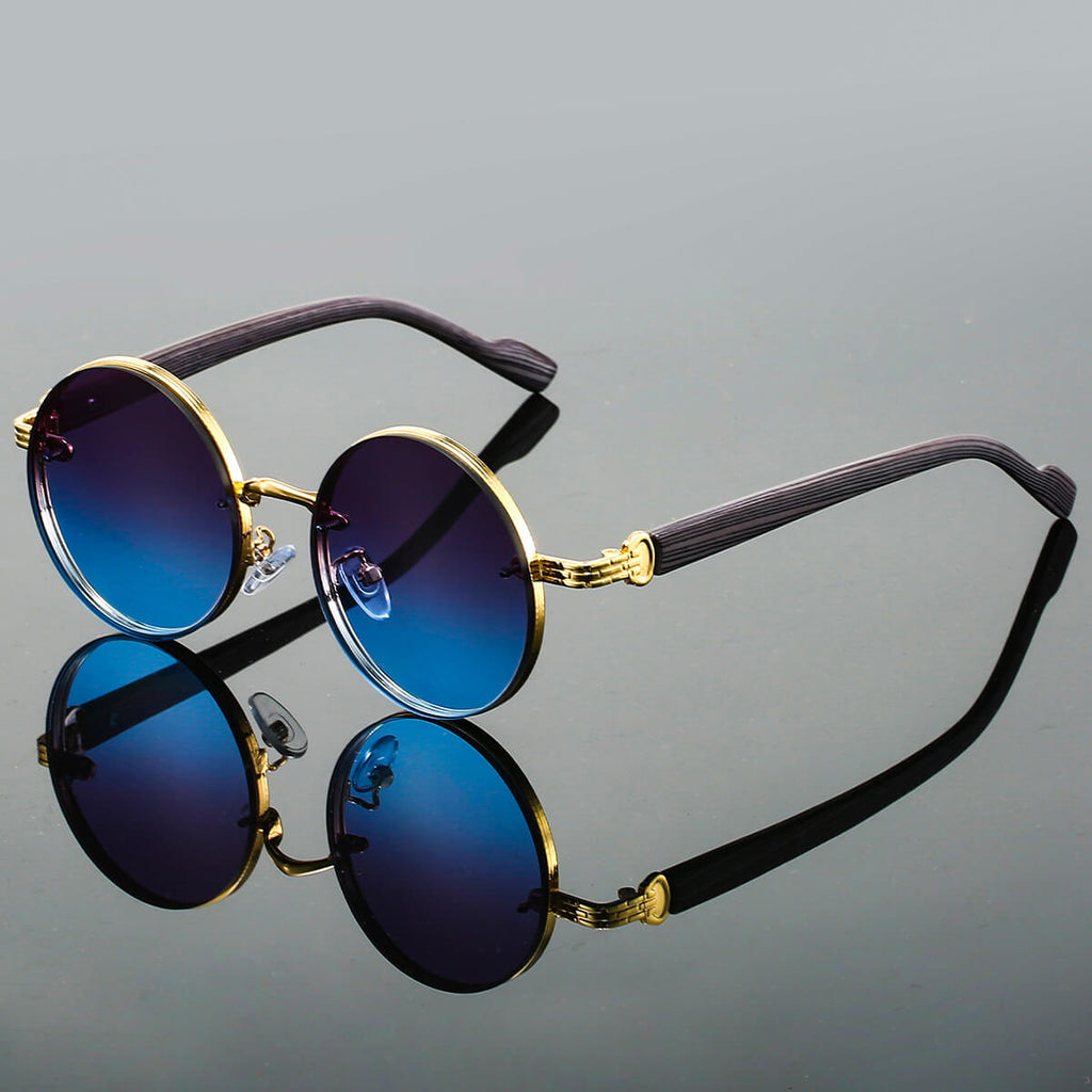 Retro Sonnenbrille mit rundem Gestell -    Zorenza