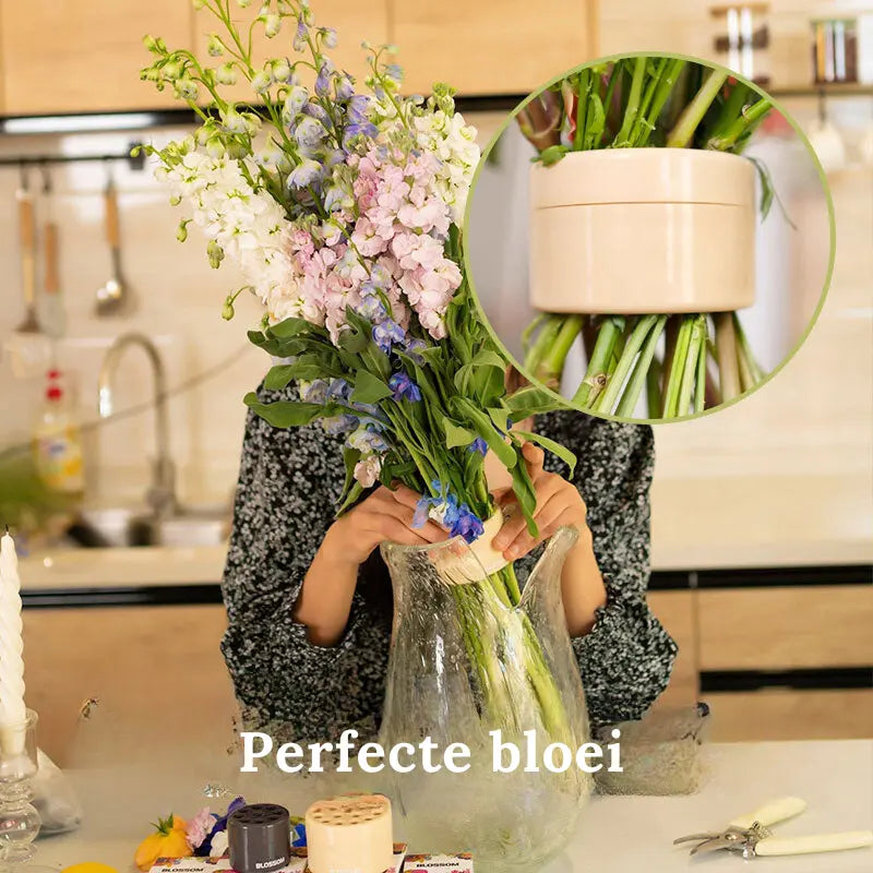Blumenstielhalter für Vasen – Perforierter Strauß-Organizer Zorenza