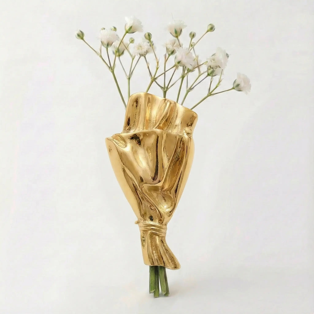 Blumenvase-Brosche mit kleiner Öffnung für frische Stiele Zorenza