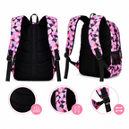 Schulrucksack-Set 3-teilig mit geometrischem Muster -    Zorenza