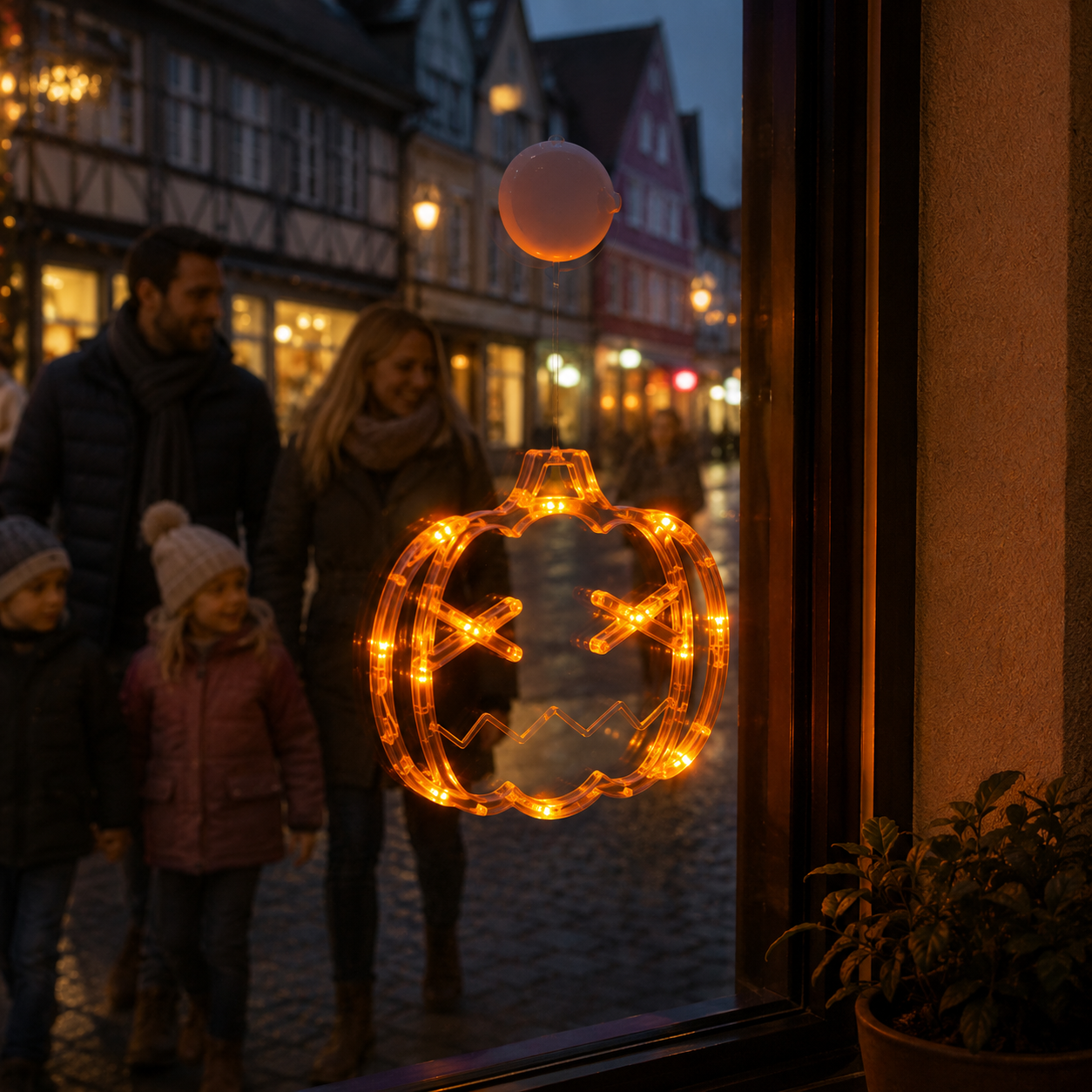 LED Fenstersilhouette Halloween batteriebetrieben -    Zorenza