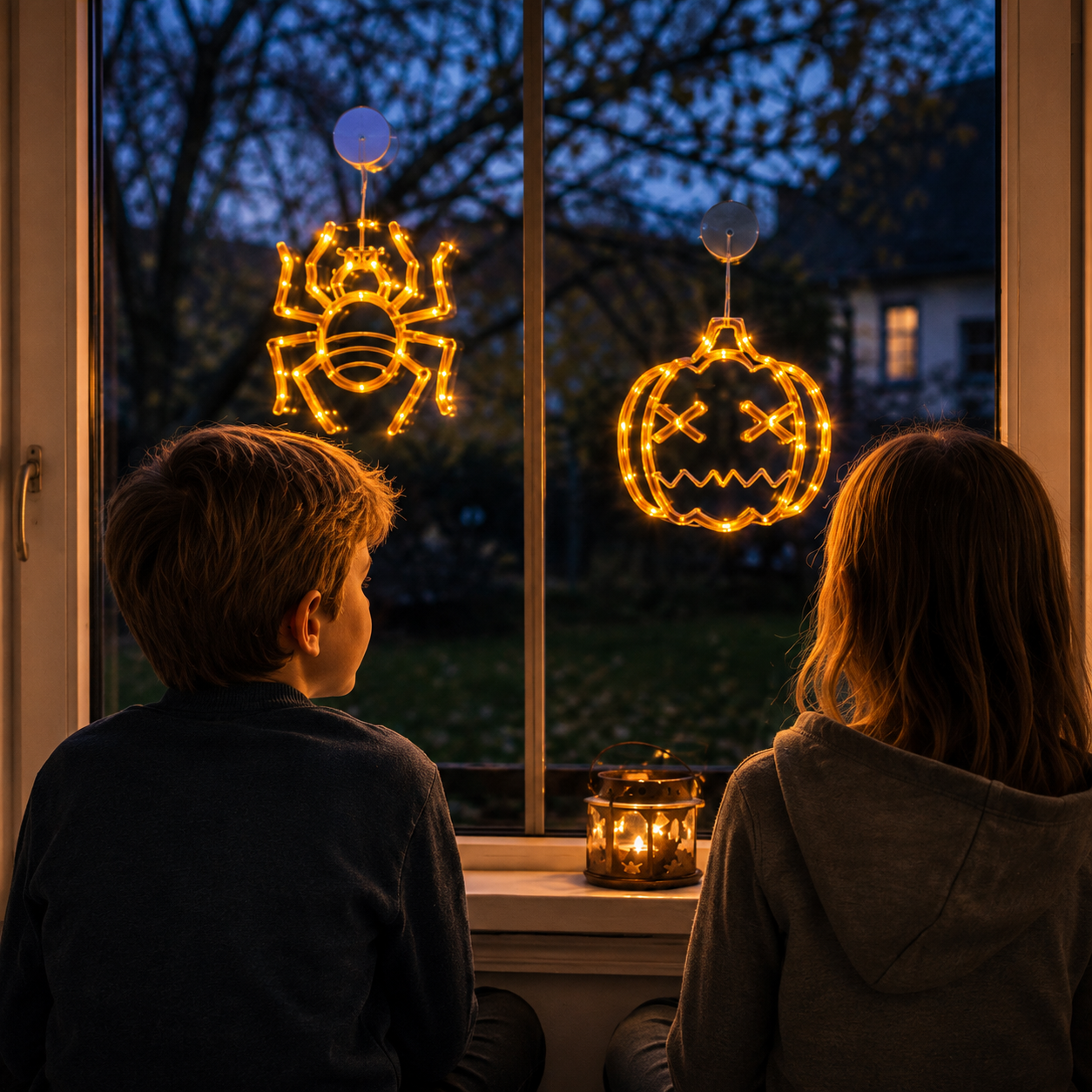 LED Fenstersilhouette Halloween batteriebetrieben -    Zorenza