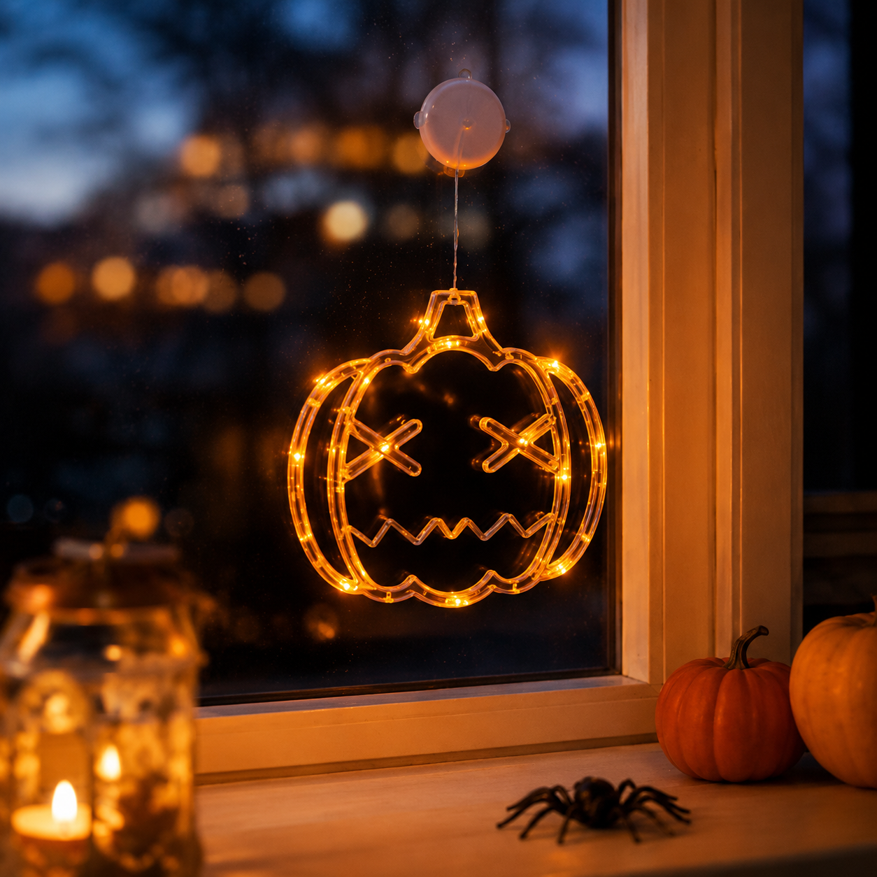 LED Fenstersilhouette Halloween batteriebetrieben -    Zorenza
