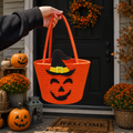 Halloween-Korb Zauberhut-Motiv – Geräumig mit robusten Griffen -    Zorenza