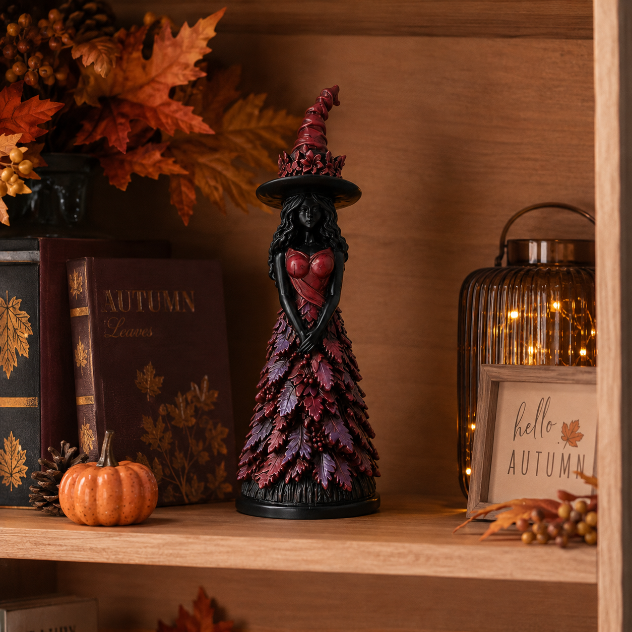 Hexenfigur Resin mit gotischem Design – 25 cm -    Zorenza