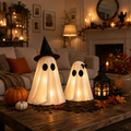 Geisterfiguren LED WeißBeleuchtete Halloween-Deko für Innenbereich -    Zorenza