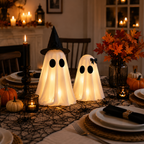 Geisterfiguren LED WeißBeleuchtete Halloween-Deko für Innenbereich -    Zorenza