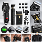 Trimmer-Set 3-teilig – Haarschneider, Barttrimmer und Präzisionstrimmer -    Zorenza
