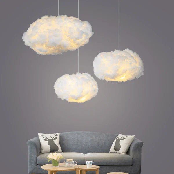 Wolken-Pendelleuchte mit warmweißem LED-Licht -    Zorenza