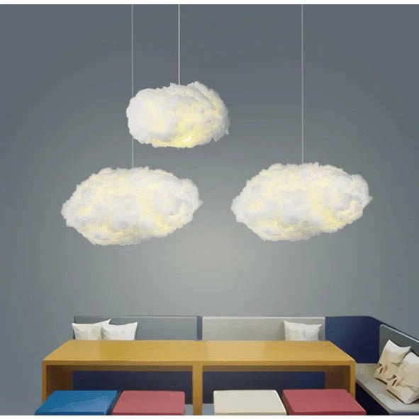 Wolken-Pendelleuchte mit warmweißem LED-Licht -    Zorenza