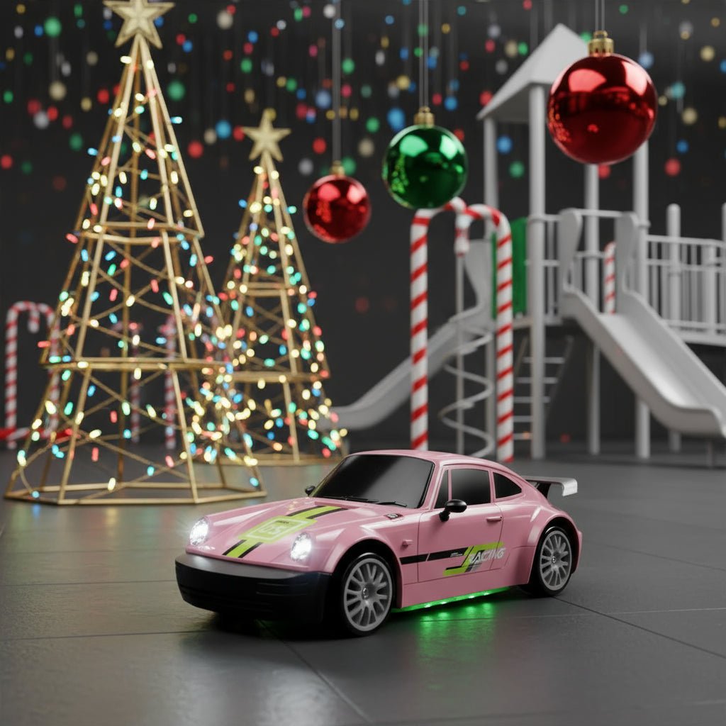 RC-Driftwagen 1:24 mit LED-Beleuchtung und Doppelreifen -    Zorenza