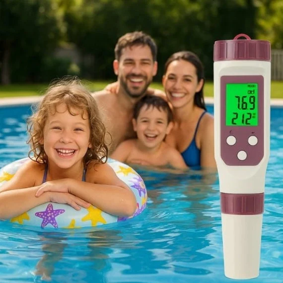 Digitales Wasserqualitäts-Testgerät 7-in-1 mit Bluetooth -    Zorenza