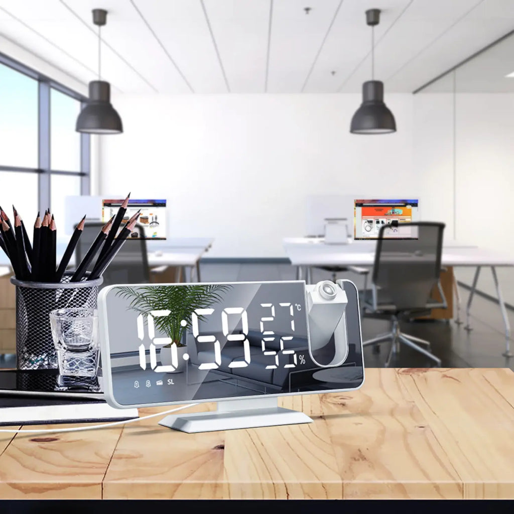 Digitale Projektionsuhr mit LED-Display & FM-Radio Zorenza