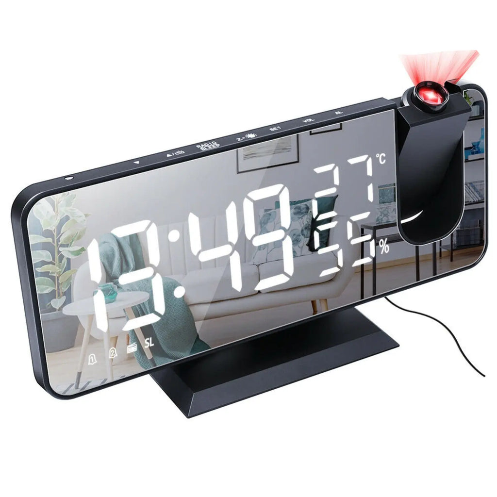 Digitale Projektionsuhr mit LED-Display & FM-Radio Zorenza