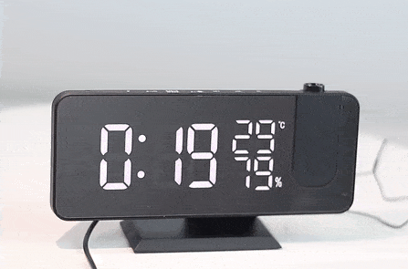 Digitale Projektionsuhr mit LED-Display & FM-Radio Zorenza