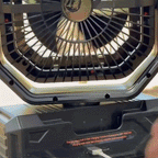 Campingventilator mit LED-Beleuchtung, 40.000 mAh Akku & Powerbank-Funktion -    Zorenza