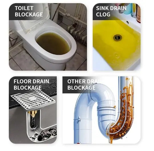 Druckluft-Abflussreiniger für Toilette und Abfluss Zorenza