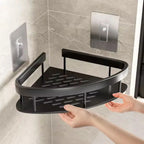 Eck-Duschregal – Bohrloses Aluminium-Wandregal für Bad & Dusche Zorenza