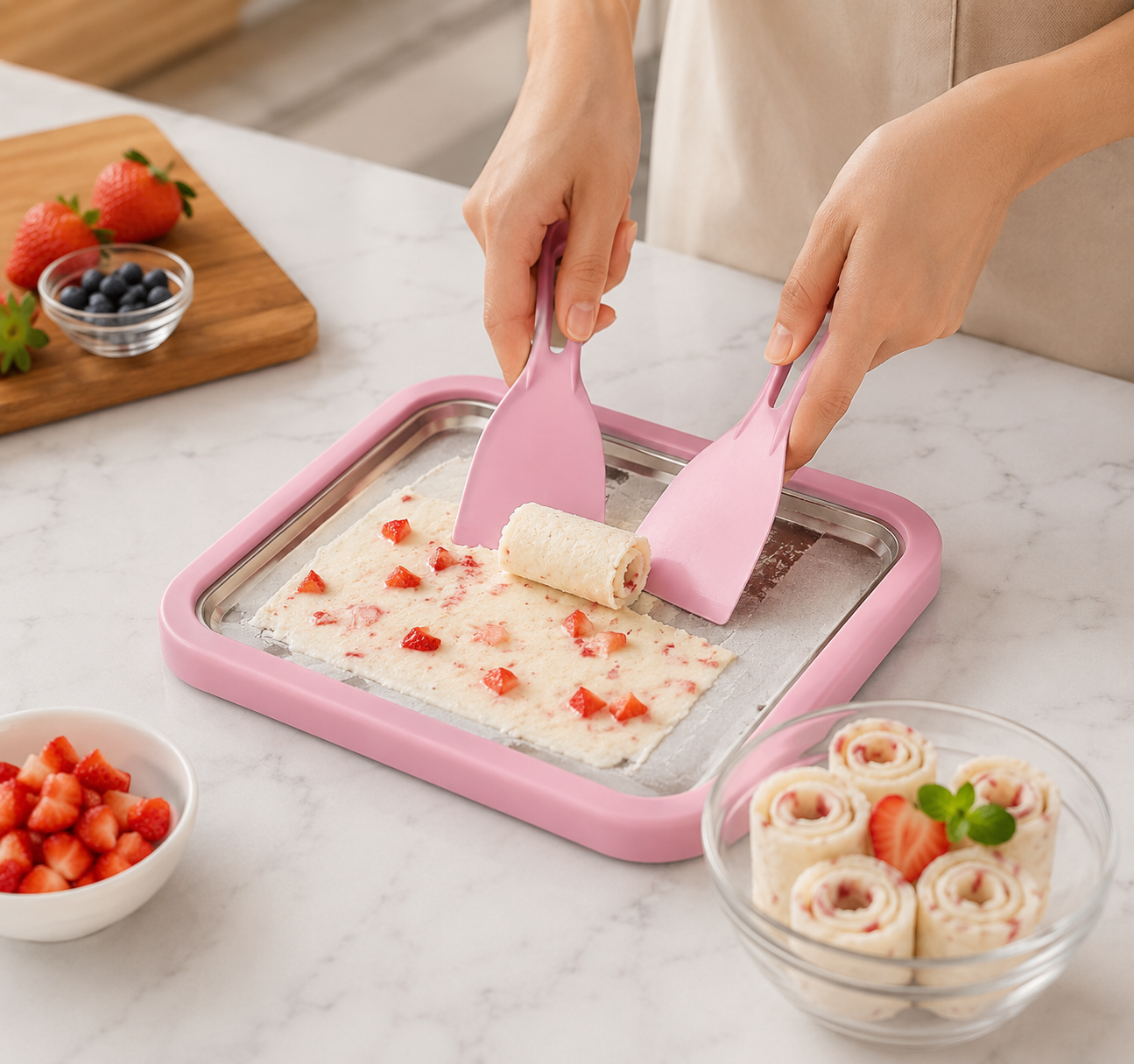 Eisrollenplatte Mini für hausgemachte Ice Cream Rolls -    Zorenza