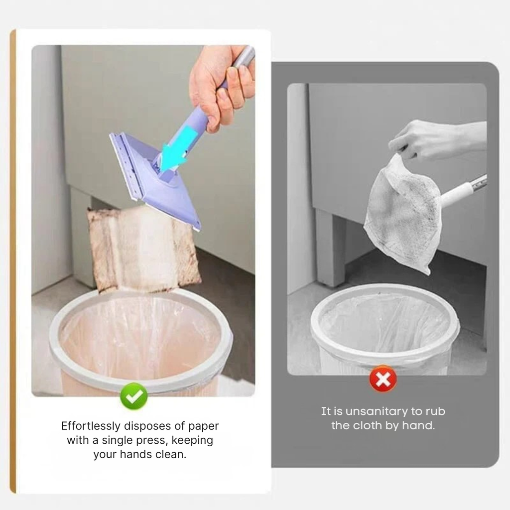 Drehbarer Flachmopp – Berührungsfreies Pad-System - Zorenza