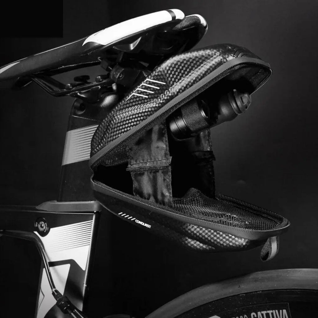 Fahrrad-Satteltasche mit Schnellverschluss – Wasserdichtes Hardcase Zorenza