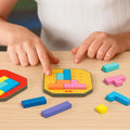 Holzpuzzle Logikspiel mit 108 Bausteinen für Kinder -    Zorenza