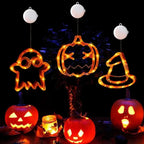 LED Fenstersilhouette Halloween batteriebetrieben -    Zorenza