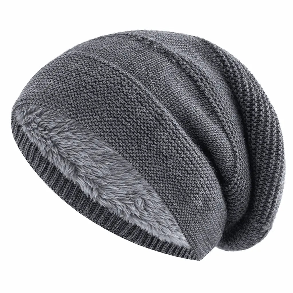 Fleecegefütterte Slouchy-Mütze – Warm und Bequem Zorenza