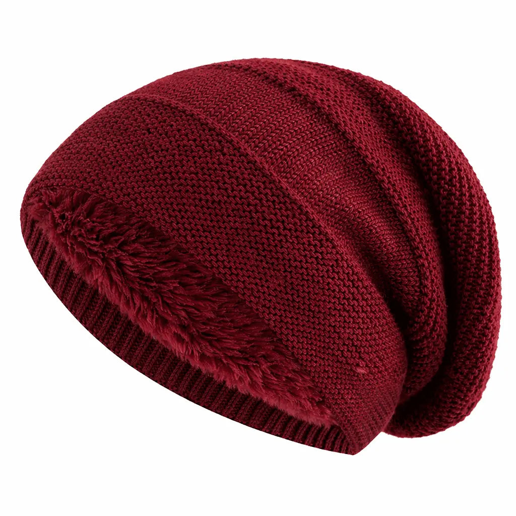 Fleecegefütterte Slouchy-Mütze – Warm und Bequem Zorenza